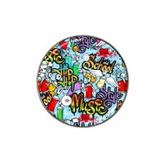 Graffiti Characters Seamless Patterns Hat Clip Ball Marker (10 Pack) by Pakemis