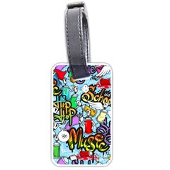 Graffiti Characters Seamless Patterns Luggage Tag (one Side) by Pakemis