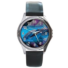 Beautiful  Round Metal Watch by Sparkle