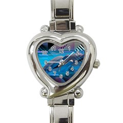 Beautiful  Heart Italian Charm Watch by Sparkle