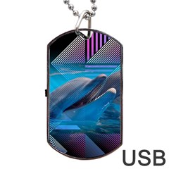 Beautiful  Dog Tag Usb Flash (one Side) by Sparkle