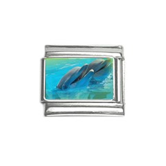 Beautiful Dolphins Italian Charm (9mm)