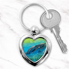 Beautiful Dolphins Key Chain (heart) by Sparkle