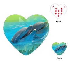 Beautiful Dolphins Playing Cards Single Design (heart) by Sparkle