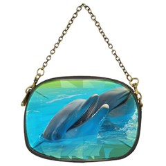 Beautiful Dolphins Chain Purse (two Sides) by Sparkle