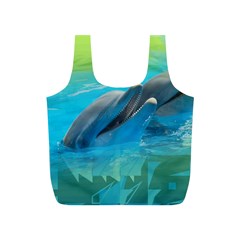 Beautiful Dolphins Full Print Recycle Bag (s) by Sparkle