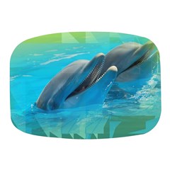 Beautiful Dolphins Mini Square Pill Box