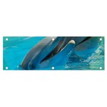 Beautiful dolphins Banner and Sign 6  x 2  Front