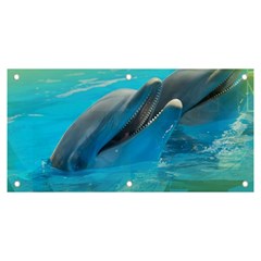 Beautiful Dolphins Banner And Sign 6  X 3  by Sparkle