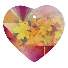 Colorful Nature Heart Ornament (two Sides)