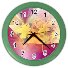 Colorful Nature Color Wall Clock by Sparkle