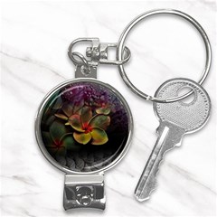 Beautiful Floral Nail Clippers Key Chain