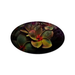 Beautiful Floral Sticker (oval) by Sparkle