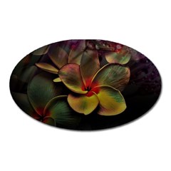 Beautiful Floral Oval Magnet