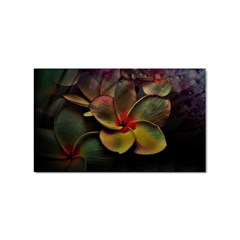 Beautiful Floral Sticker Rectangular (100 Pack)