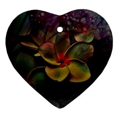 Beautiful Floral Heart Ornament (two Sides)