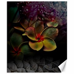 Beautiful Floral Canvas 8  X 10  by Sparkle