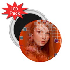 Geometricbeauty 2 25  Magnets (100 Pack)  by Sparkle