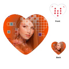 Geometricbeauty Playing Cards Single Design (heart) by Sparkle