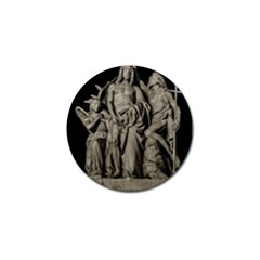 Catholic Motif Sculpture Over Black Golf Ball Marker (10 Pack) by dflcprintsclothing