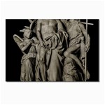 Catholic Motif Sculpture Over Black Postcard 4 x 6  (Pkg of 10) Front