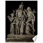 Catholic Motif Sculpture Over Black Canvas 18  x 24  17.8 x23.08  Canvas - 1