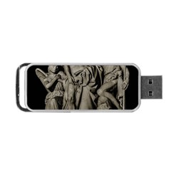 Catholic Motif Sculpture Over Black Portable Usb Flash (one Side) by dflcprintsclothing