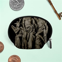 Catholic Motif Sculpture Over Black Accessory Pouch (small)