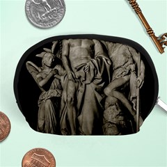 Catholic Motif Sculpture Over Black Accessory Pouch (medium) by dflcprintsclothing