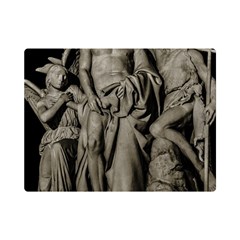 Catholic Motif Sculpture Over Black Flano Blanket (mini)