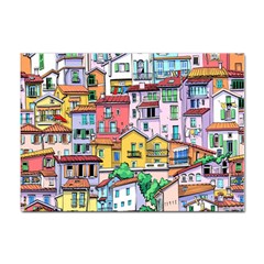 Menton Old Town France Sticker A4 (10 Pack) by Pakemis