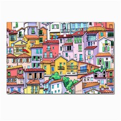 Menton Old Town France Postcard 4 x 6  (pkg Of 10) by Pakemis