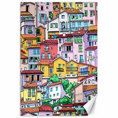 Menton Old Town France Canvas 20  X 30  by Pakemis