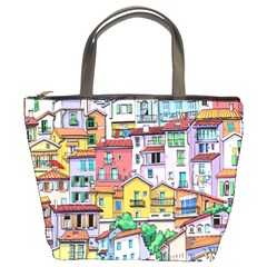 Menton Old Town France Bucket Bag by Pakemis