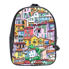 Menton Old Town France School Bag (large) by Pakemis