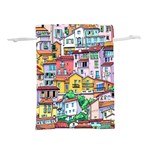 Menton Old Town France Lightweight Drawstring Pouch (L) Front