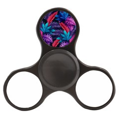 Background With Violet Blue Tropical Leaves Finger Spinner