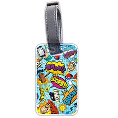 Comic Elements Colorful Seamless Pattern Luggage Tag (two Sides) by Pakemis