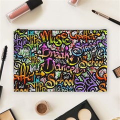 Graffiti Word Seamless Pattern Cosmetic Bag (large) by Pakemis