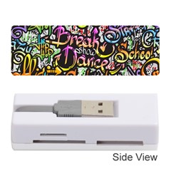 Graffiti Word Seamless Pattern Memory Card Reader (stick) by Pakemis