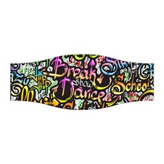 Graffiti Word Seamless Pattern Stretchable Headband by Pakemis