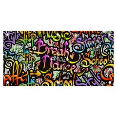 Graffiti Word Seamless Pattern Banner And Sign 6  X 3  by Pakemis