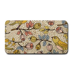 Seamless Pattern With Flower Bird Medium Bar Mat by Pakemis