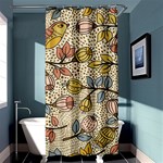 Seamless Pattern With Flower Bird Shower Curtain 36  x 72  (Stall)  Curtain(36 X72 ) - 33.26 x66.24  Curtain(36 X72 )