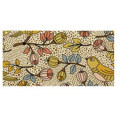 Seamless Pattern With Flower Bird Banner And Sign 8  X 4 