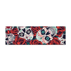 Vintage Day Dead Seamless Pattern Sticker (bumper) by Pakemis