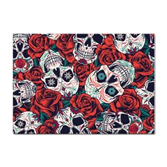 Vintage Day Dead Seamless Pattern Sticker A4 (100 Pack)