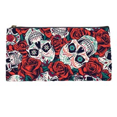 Vintage Day Dead Seamless Pattern Pencil Case by Pakemis