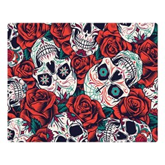 Vintage Day Dead Seamless Pattern Flano Blanket (large)