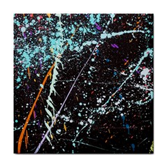 Abstract Colorful Texture Tile Coaster